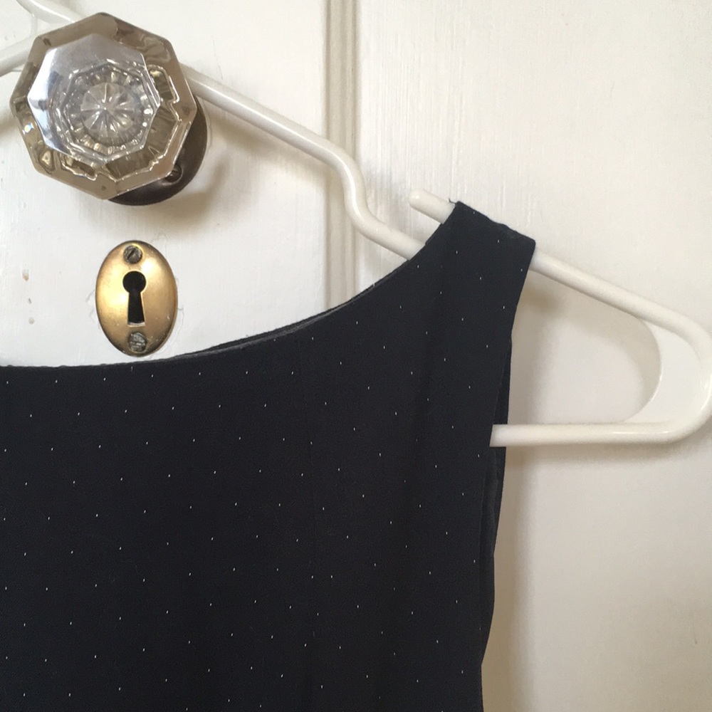 Navy blue specked dress